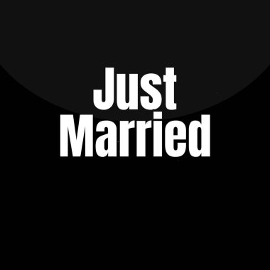 düğün evli tipografi tasarımı.