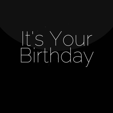 Doğum günü kartı ile metin