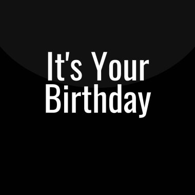 Doğum günü kartı ile metin