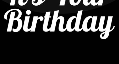 Doğum günün kutlu olsun. modern el yazısı harfleri