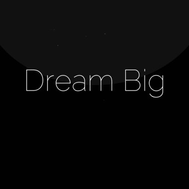 Büyük metin işaret hayal