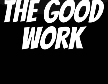 İşinde çalış. El çizimi harfler. vektör illüstrasyonu.