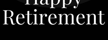 Mutlu emeklilik. vektör illüstrasyonu