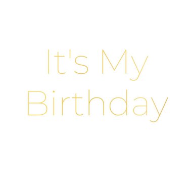 Doğum günü kartı. vektör modern hat harfleri.