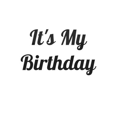 Doğum günü kartı. Harfler. vektör.