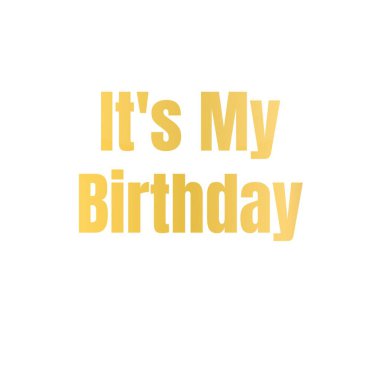 Ben benim doğum günü vektörüm.