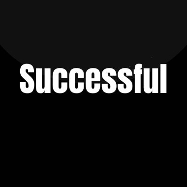 Başarı. Soyut metin sembollü düz modern tasarım çizimi. ticari bilgi şablonu ve bilgi elemanları.