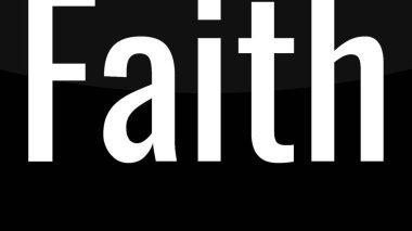 inanç - soyut siyah beyaz metin