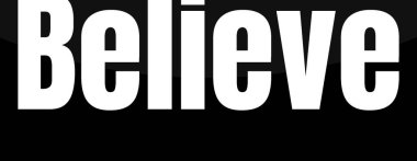 Beyaz arkaplanda metne inan.