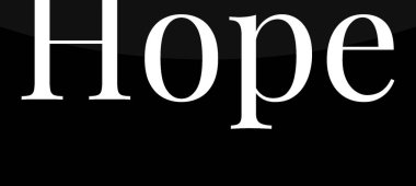 arkaplandaki umut metni