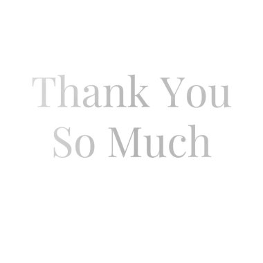 Teşekkürler mektup logosu tasarım vektör şablonu