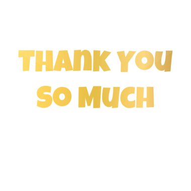 Teşekkür ederim. Harfler için teşekkürler. vektör illüstrasyonu