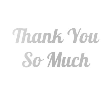 Harfler için teşekkürler. vektör illüstrasyonu