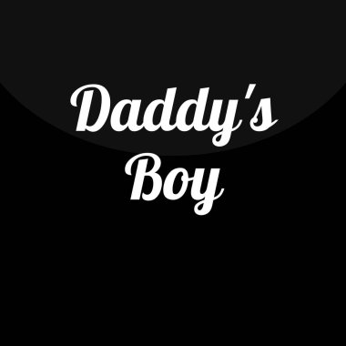 Siyah arkaplanlı bir babanın kartı. vektör