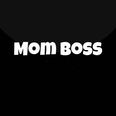 Anneler Günü. Modern arkaplan vektör illüstrasyonlu siyah alıntı.