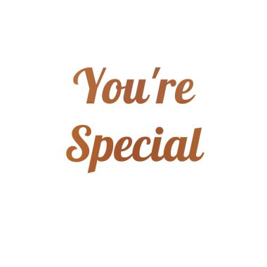 Sen benim beyaz arkaplandaki mesajımsın.