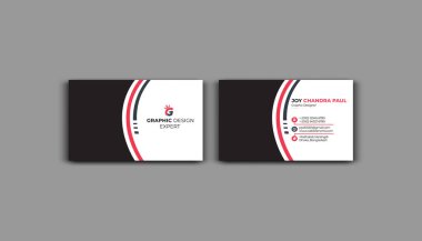 Profesyonel iş için yaratıcı kartvizit şablonu tasarımı. Şirket kartviziti tasarım düzeni. Eşsiz bir kartvizit şablonu. Vektör ziyaret kartı şablonu. Modern soyut kart şablonu tasarımı.