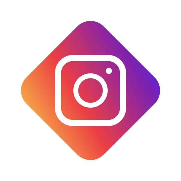 Imagem Vetorial Logotipo Instagram Losango Ilustração Vetorial Editorial Vinnitsa Ucrânia —  Vetores de Stock