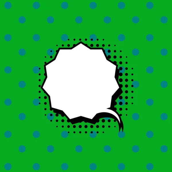 Vektor Bild Comic Sprechblase Form Eines Polygonalen Sterns — Stockvektor