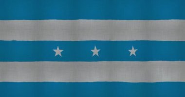 Guayaquil bayrağının rüzgarda dalgalanan animasyonu