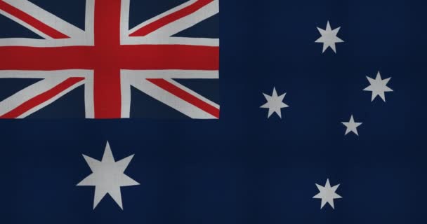 Animation Drapeau Australie Agitant Dans Vent — Video