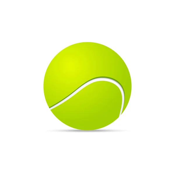 Bir Tenis Topunun Vektör Gerçekçi Görüntüsü — Stok Vektör