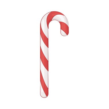 A Candy Cane is a hard, striped candy shaped like a cane, traditionally peppermint-flavored and popular during the holidays.