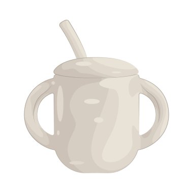 A sippy cup is a spill-proof drinking container with a spout, designed to help toddlers transition from bottles to regular cups.