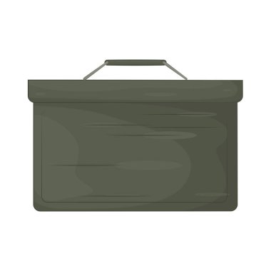 An ammo box is a secure container used to store and transport ammunition safely in the field.