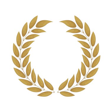 A laurel wreath is a symbolic circular crown made of leaves, representing victory and honor in military achievements.