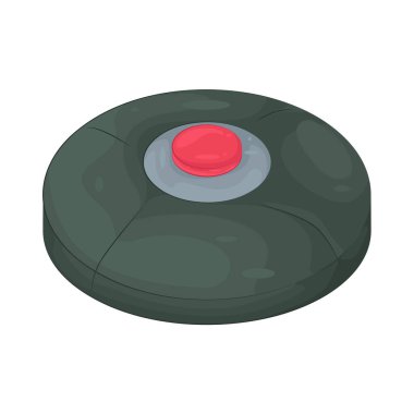 A landmine is a hidden explosive device planted in the ground designed to detonate on contact or proximity.