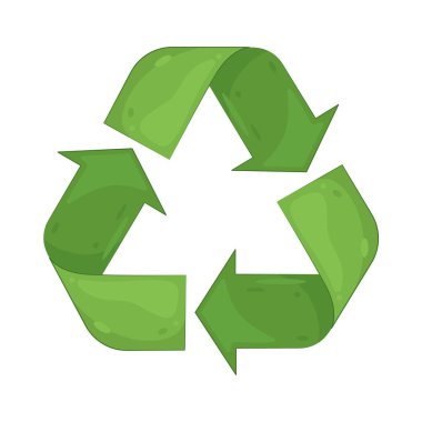 Geri dönüşüm sembolü, atıkların azaltılması ve doğal kaynakların korunması için materyallerin yeniden kullanılması ve yeniden amaçlanması yönünde teşvik eden evrensel bir işarettir..