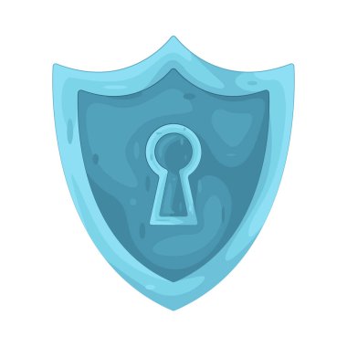 Güvenlik kalkanı dijital korumayı simgeler, sistemleri siber saldırılara karşı korur ve yetkisiz erişimi simgeler