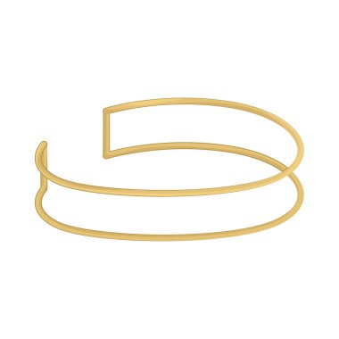 Altın bilezik kalın, metalik bir bilekliktir. Zamansız cazibeyle bilek stilini geliştirir..