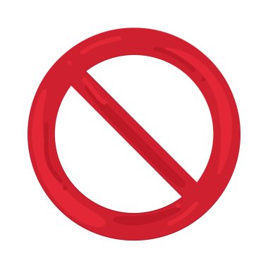 Yasak işareti, belirlenen bölgede belirli bir eylem veya davranışın yasaklandığını gösterir.