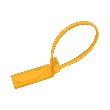 A plastic seal is a small locking device used to secure packages and indicate tampering.