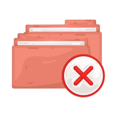 Reddedilmiş bir dizin simgesi, reddedilmiş veya işaretlenmiş bir dizini gösterir.