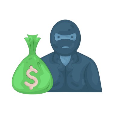 Bir hırsız, kişisel çıkarları için yasadışı para, kaynak veya bilgi hırsızlığını temsil eder..