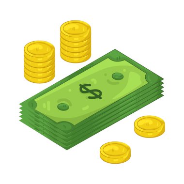 Para ve madeni para yığını, hem kağıt hem de madeni para formunda birleşik mali varlıkları temsil eder..