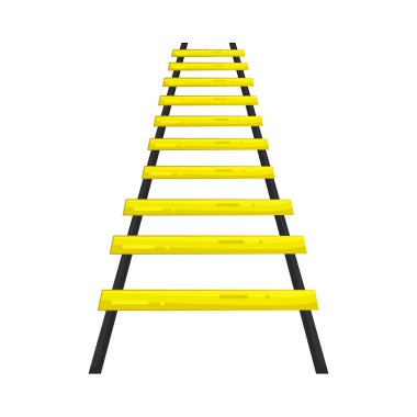Çeviklik merdiveni, ayak hareketlerini, koordinasyonunu ve hızını geliştirmek için yere serilmiş düz bir eğitim aracıdır..