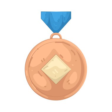 Bronz madalya başarı, katılım ve takdiri temsil eder..