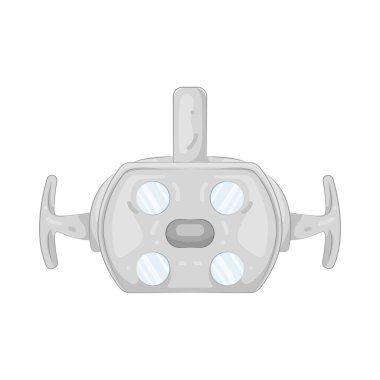 Bir dişçi LED ameliyat lambası kesin tedavi için parlak, odaklanmış ışık sağlar.