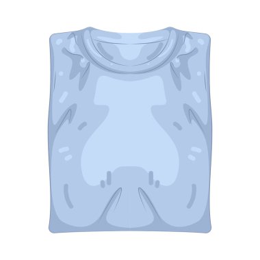 Katlanmış bir tişört, depolama veya görüntüleme için düzenli olarak düzenlenmiş bir üsttür..