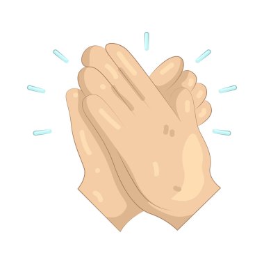 Alkışlayan eller alkışları, teşvikleri ve başarının kutlamalarını temsil eder..