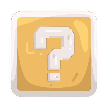 Soru simgesi gizemi, ipuçlarını ya da bilinmeyen elementleri temsil eder.