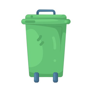 Sınıfı temiz ve düzenli tutmak için bir çöp kutusu kullanılır..