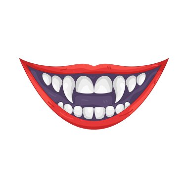 Sivri dişler, vampirler gibi klasik cadılar bayramı yaratıklarını temsil eder..