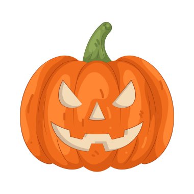 Bir balkabağı, klasik cadılar bayramı ruhunu ve ürkütücü eğlenceyi temsil eden parıldayan yüzüyle oyulmuş bir balkabağıdır..