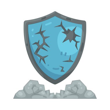 Çatlamış Kalkan zayıf bir koruma ya da başarısız bir savunma anlamına gelir..