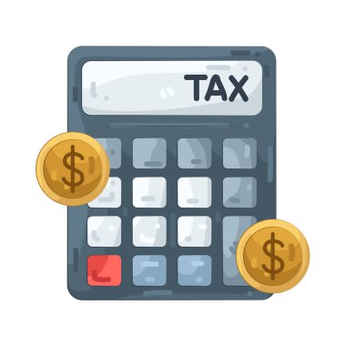 Hesap makinesi, vergileri, indirimleri ve toplamları hesaplamak için kullanılan aracı temsil eder.